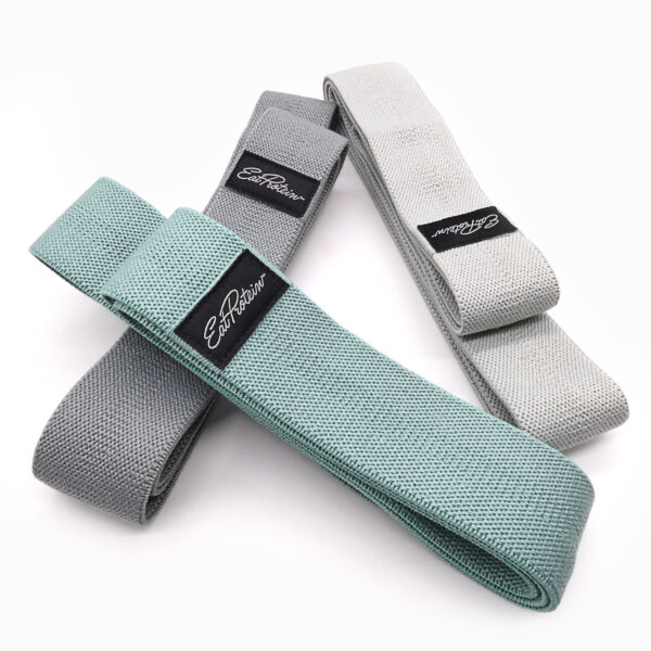 Long Fabric Resistance Bands – Set of 3