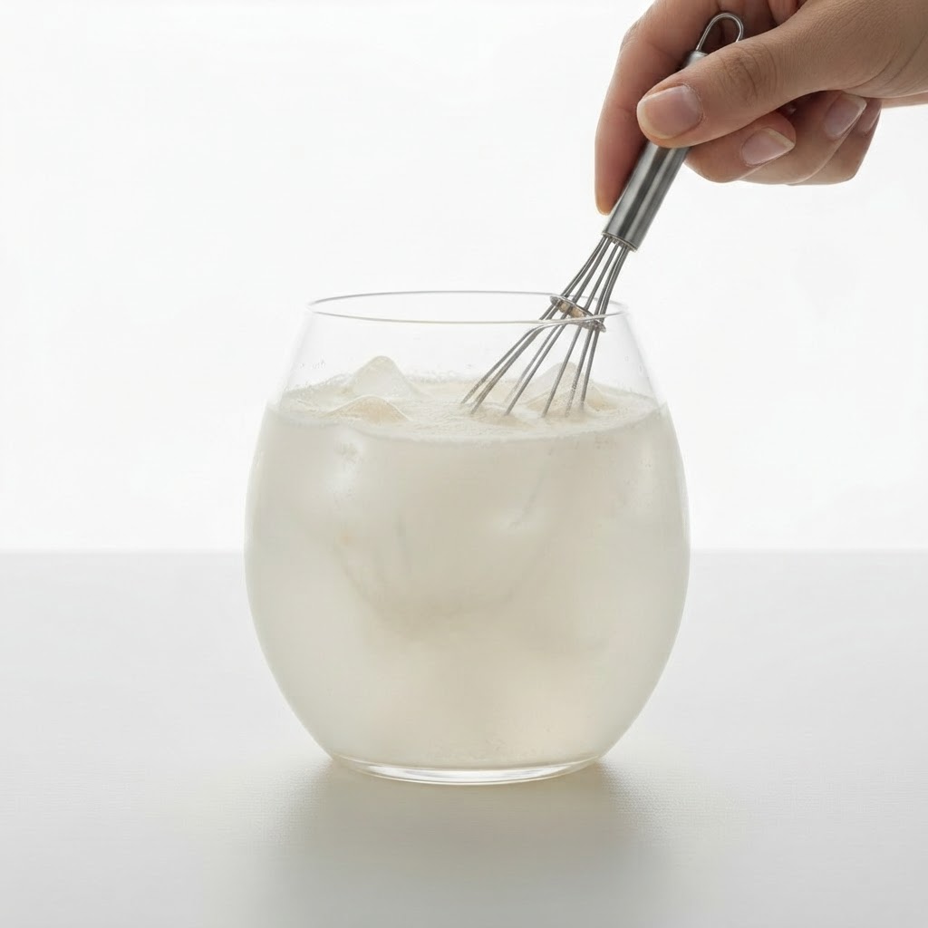 Just add water. Stir. Done.